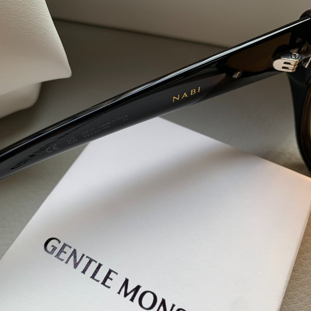 Gentle Monster Nabi Sunglasses Black Brown Lens - Picture 5 of 5